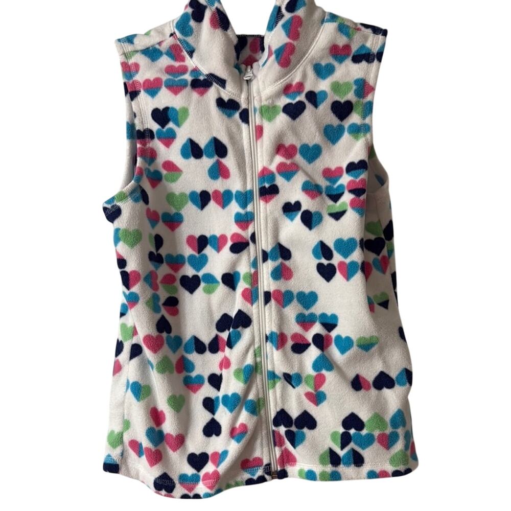 Colorful Heart Pattern Kids Vest Girls XL Old Navy